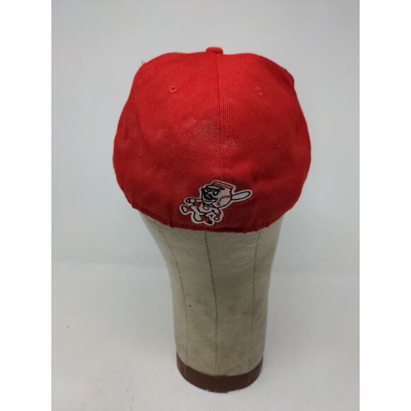 New Era 59Fifty MLB Cincinnati Reds Mr. Redlegs Embroidered Logo Size 7 1/4 Red - Picture 8 of 14